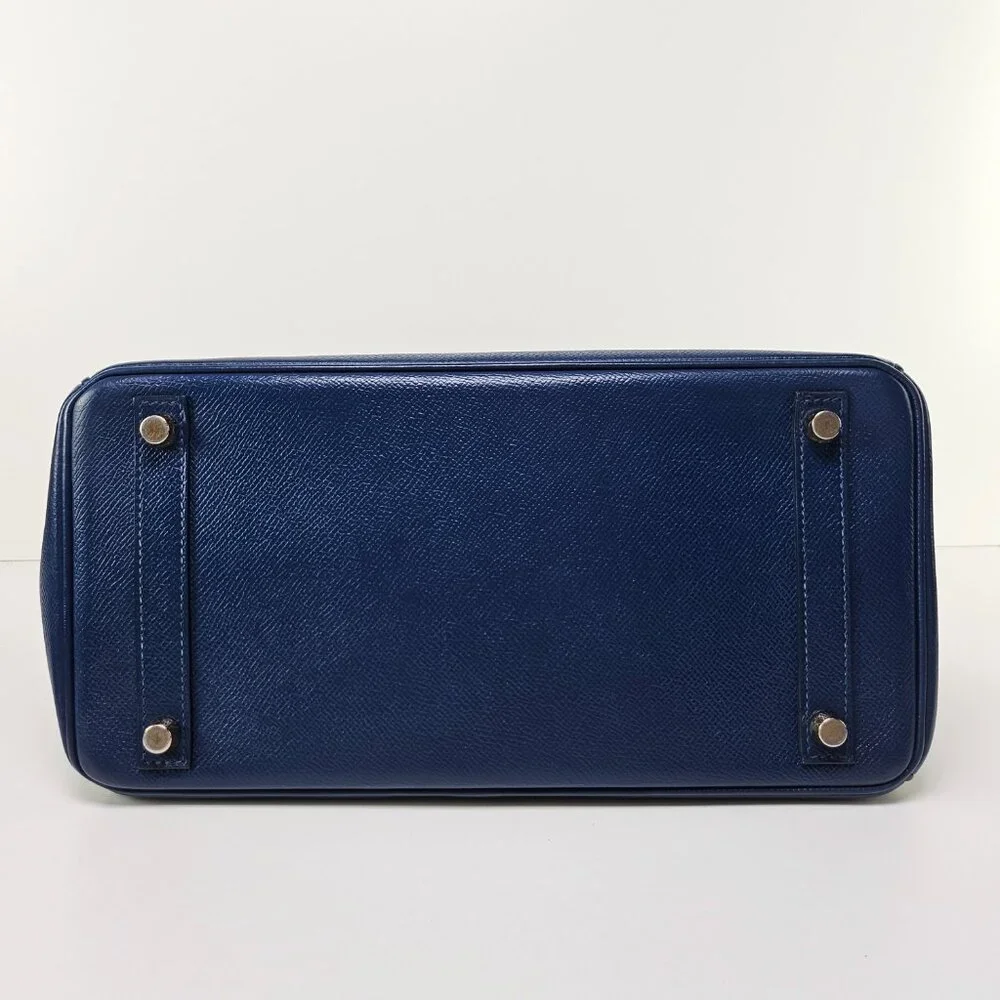 SOLD Hermes Birkin 30 Epsom Leather Navy Blue - Picture 4 of 13